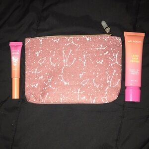 💖 Pink Constellation Makeup Bag with Ace Beaute Primer & Liquid Illuminator